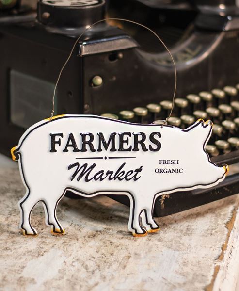 Picture of Farmers Market Enamel Ornament