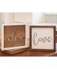 Picture of Framed Love Sign with Metal Cutout