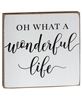 Picture of Wonderful Life Wood Block, 2 Asstd.