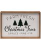 Picture of Farm Fresh Trees Framed Wall Sign