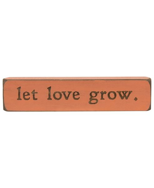 Picture of Let Love Grow Laser Cut Block