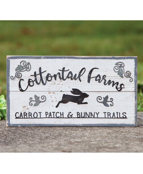 Picture of Cottontail Farms Wood Sign