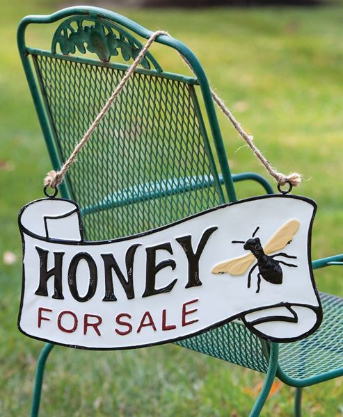 Picture of Honey For Sale Vintage Metal Hanger