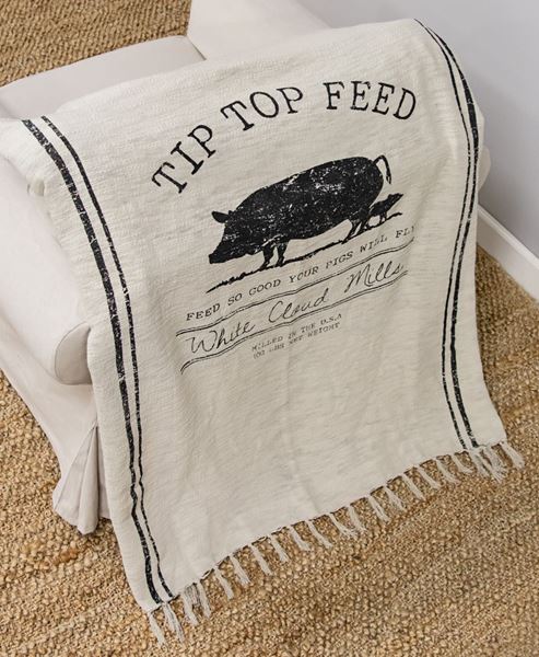 Picture of Tip Top Feed Farmhouse Throw