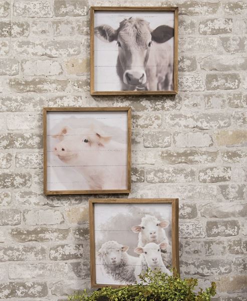 Picture of Farm Animal Portrait Frame, 3 Asstd.