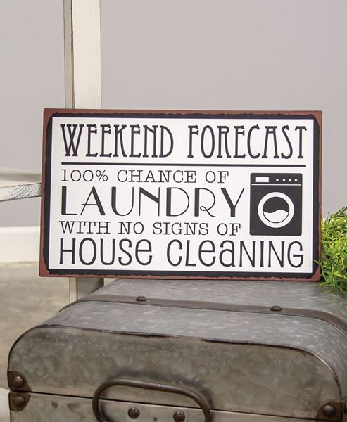 Picture of Weekend Forecast Metal Sign