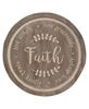 Picture of Distressed Faith Phrases Engraved Round Sign