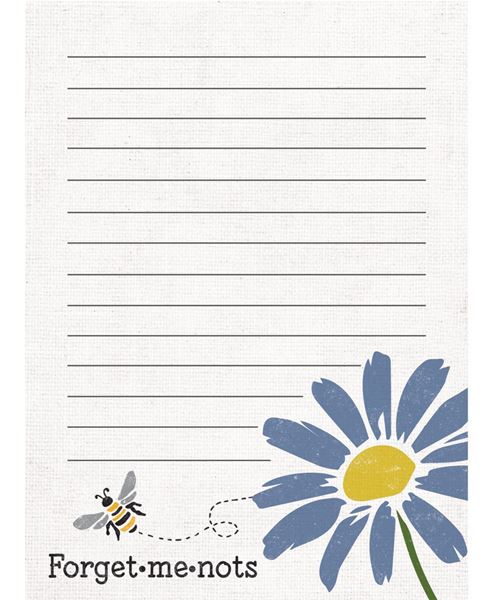 Picture of Forget-Me-Nots Mini Notepad