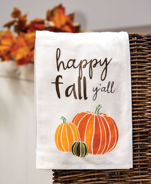 Picture of Happy Fall Y'all Dish Towel