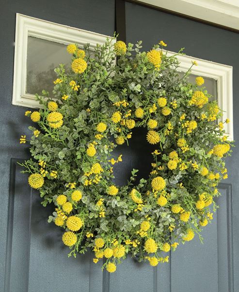 Picture of Garden Bliss Wreath, Yellow