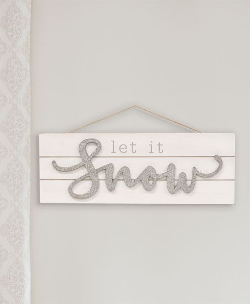 Picture of Sparkle Let It Snow Pallet Sign