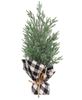 Picture of Mini Cedar Tree w/Black & White Buffalo Check Base