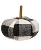 Picture of Black & White Buffalo Check Stuffed Pumpkin, 3"