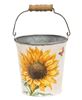 Picture of Sunflower & Butterfly Metal Bucket w/Handle