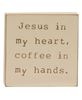 Picture of Coffee & Jesus Engraved Block, 2 Asstd.