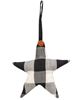 Picture of Black & White Buffalo Check Star Ornament