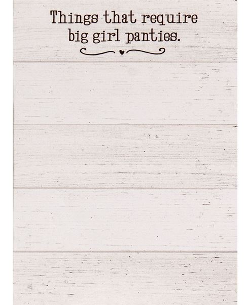 Picture of Big Girl Panties Mini Notepad