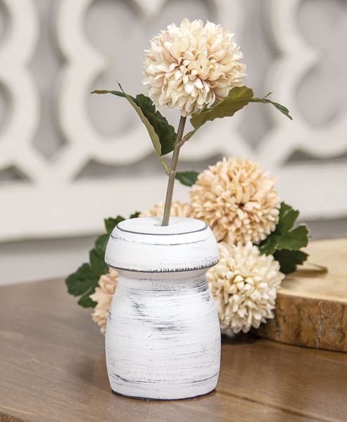 Picture of Mushroom Shape White Flower Holder