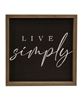 Picture of Live Simply Chalkboard Look Frame, 2 Asstd.