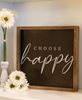 Picture of Choose Happy Chalkboard Look Frame, 2 Asstd.