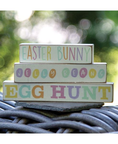 Picture of Easter Bunny Pastel Block Stackers, 3/Set