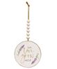 Picture of Let Love Grow Wild Lavender Wood Ornament