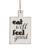 Picture of Distressed Eat Well Feel Good Cutting Board Ornament