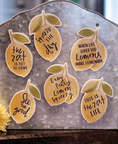 Picture of Lemon Sayings Magnets, 6/Set