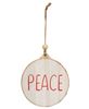 Picture of Peace Wooden Ornament