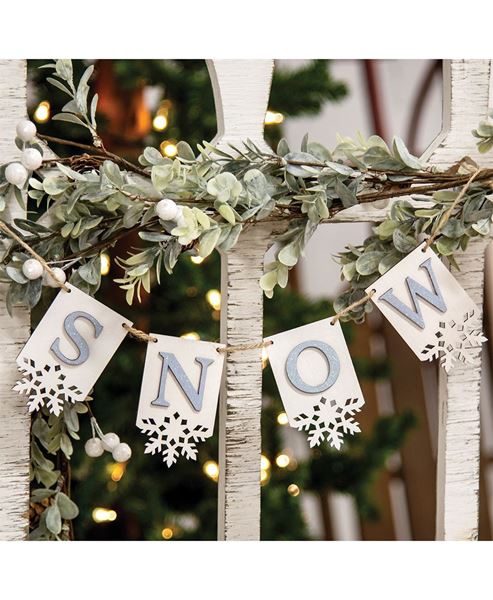 Picture of Horizontal Snow Tag Garland