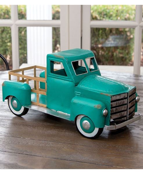 Picture of Teal Metal Truck