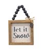 Picture of Winter Sayings Snowflake Beaded Sign, 2 Asstd.