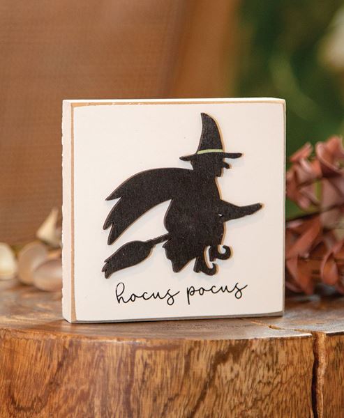 Picture of Hocus Pocus Witch Silhouette Block