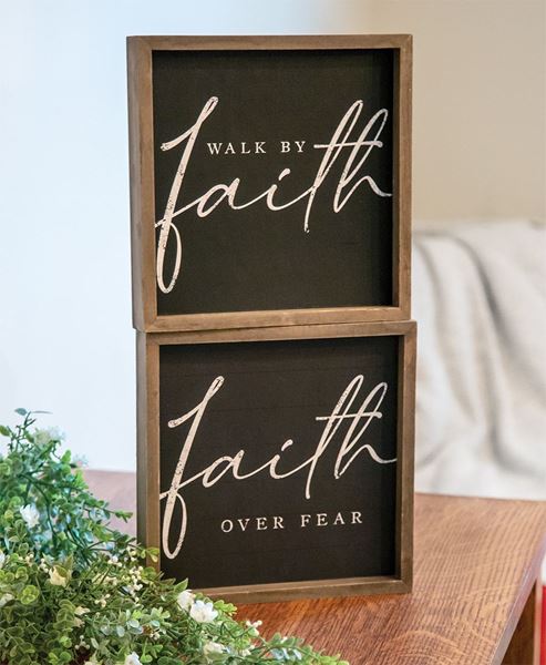 Picture of Faith Chalkboard Look Frame, 2 Asstd.