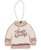 Picture of Happy Holidays Wooden Sweater Ornament, 3 Asstd.