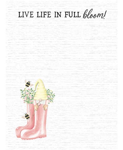 Picture of Live Life in Full Bloom Mini Notepad