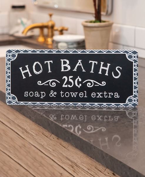 Picture of Hot Baths Sign