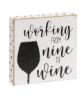 Picture of Always Time For Wine Polka Dot Square Block, 3 Asstd.