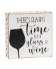 Picture of Always Time For Wine Polka Dot Square Block, 3 Asstd.