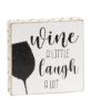 Picture of Always Time For Wine Polka Dot Square Block, 3 Asstd.